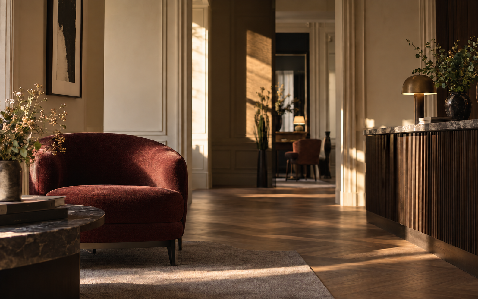 Visuel d’ambiance hôtelier conceptuel et non contractuel pour Hôtel Italia